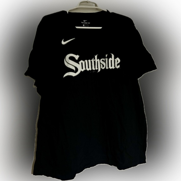 Nike Black Tee with Southside Chicago White Sox Logo Mens XXL Baseball MLB - Picture 1 of 3